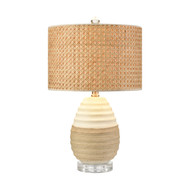 Hobart Sound Table Lamp with Cane Woven Shade