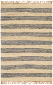 Cabana Navy Natural Woven Jute Area Rug