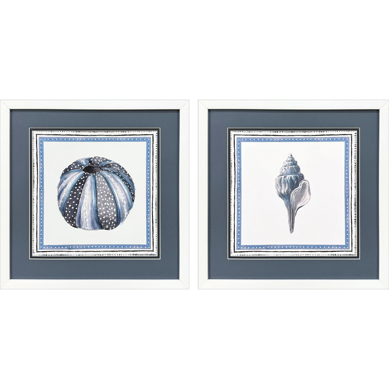 Image of Seashore Cottage Blues III - Set of Two Prints