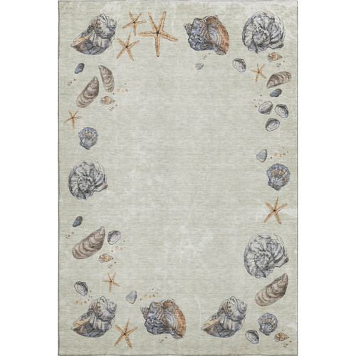 Boracay Shell Rug Oyster Bay Shells Washable Rug - Super Soft and Cozy | Caron's Beach House