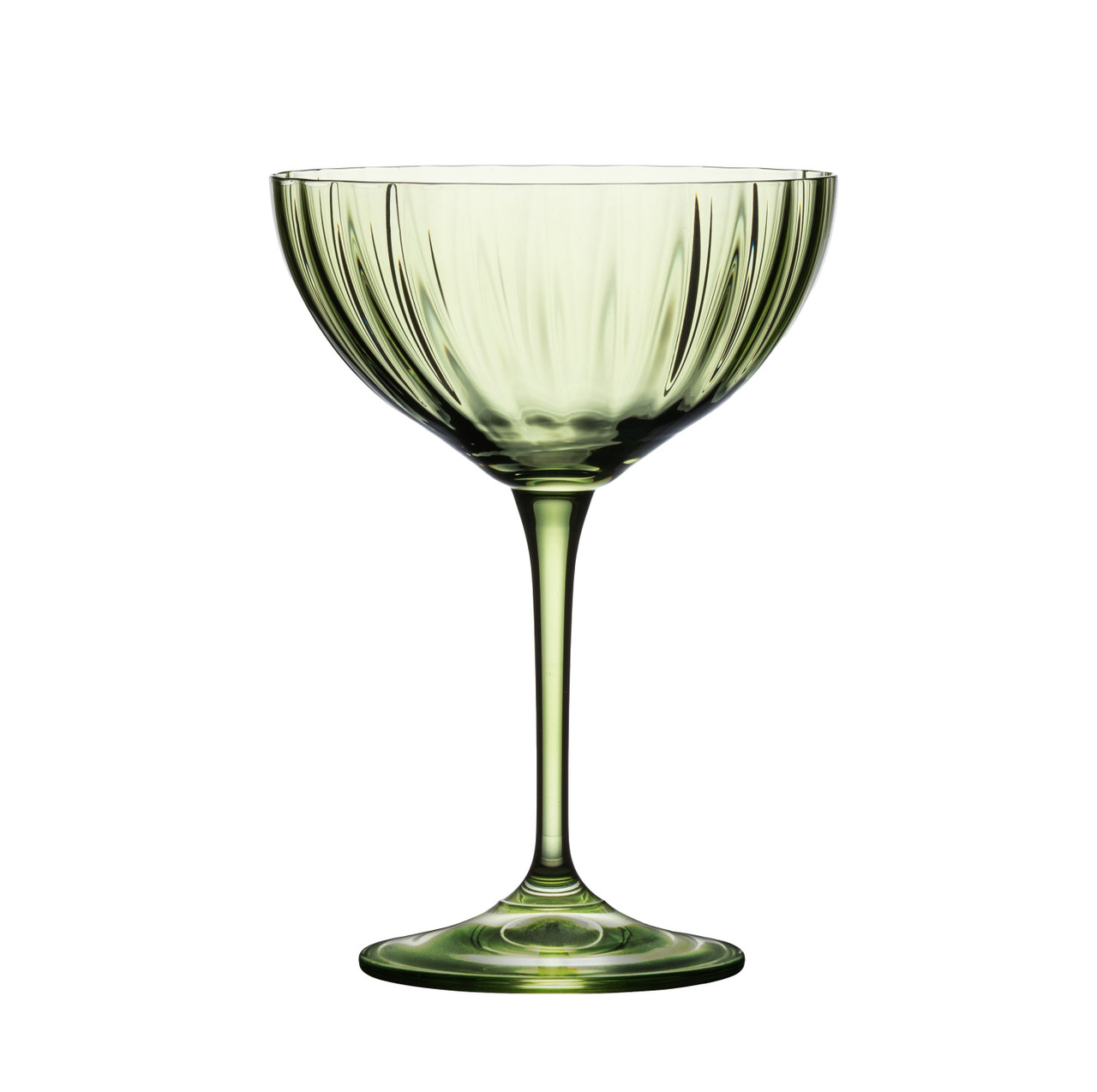 Image of Sea Green Sensa Fancy Coupe Glasses
