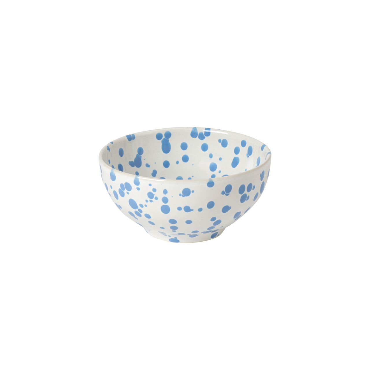 Image of Cornflower Blue Polka Dot Rafaela Cereal Bowl