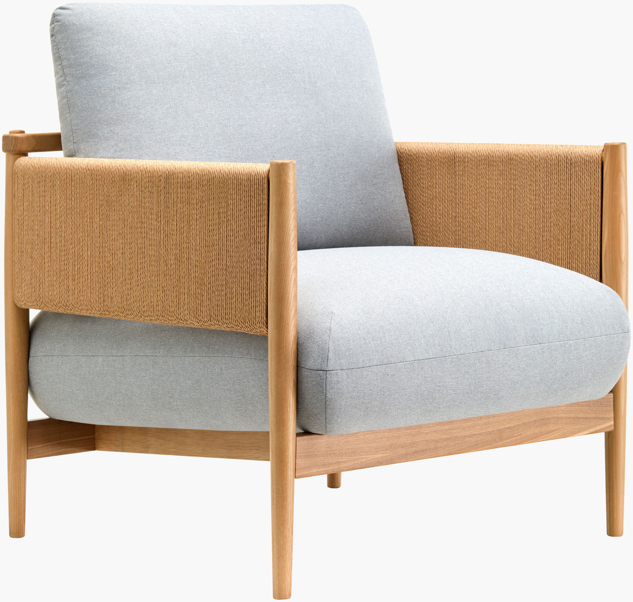 Image of Brela Blue Rope Wrapped Accent Chair