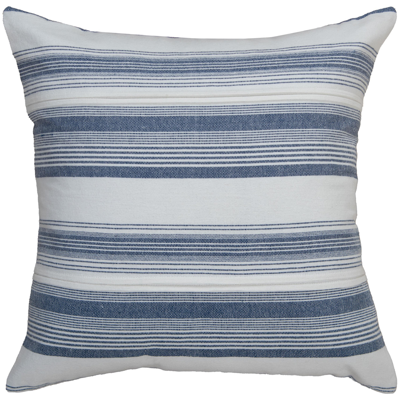 Image of Salt and Dune Sea Blue Striped 20 x 20 Decorative Pillow