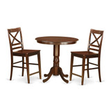 3  Pc  Dining  counter  height  set  -  high  Table  and  2  Dining  Chairs.