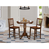 3  Pc  Dining  counter  height  set  -  high  top  Table  and  2  Dining  Chairs.