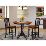 3  Pc  counter  height  Table  and  chair  set-pub  Table  and  2  Kitchen  Chairs.