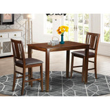 3  PC  Dining  counter  height  set  -  Table  and  2  bar  stools.