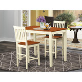 3  Pc  counter  height  pub  set  -  Kitchen  dinette  Table  and  2  Kitchen  bar  stool.
