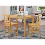 3  Pc  counter  height  Table  and  chair  set  -  Small  Kitchen  Table  and  2  bar  stools  with  backs