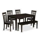 6  PC  Dining  room  set-Top  Kitchen  Table  and  4  Kitchen  Chairs  plus  1  Dining  bench