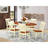7  Pc  Dining  set-Oval  Table  with  leaf  and  6  Dining  Chairs