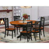 7  PC  Dining  set-Dining  Table  and  6  Wooden  Kitchen  Chairs