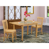 3  Pc  Kitchen  nook  Dining  set-  dinette  Table  with  a  12in  leaf  and  2  Kitchen  Chairs