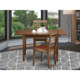 3  Pc  Kitchen  dinette  set  -  Table  with  Leaf  and  2  Kitchen  Chairs