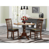 3  PC  Kitchen  nook  Dining  set-drop  leaf  Table  and  2  Dining  Chairs