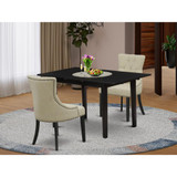 Dining Table- Parson Chairs, NOFR3-BLK-02