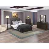 Cordova 4-Pc Queen Size Bedroom Set Contains a Platform Queen Bed
