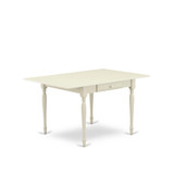 5 Piece Dinette Set Contains a Rectangle Kitchen Table with Dropleaf