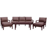 Lakehouse II 6 pc Sofa Set Includes: One Sofa, One Coffee Table, Two Club Chairs & Two Ottomans