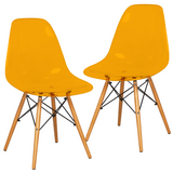 Dover Plastic Molded Dining Side Chair, Set of 2