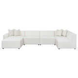 Freddie 6-piece Upholstered Modular Sectional Pearl