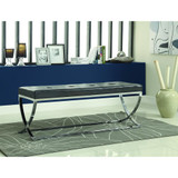 Walton Rectangle Upholstered Tufted Bench Black