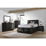 Briana Queen Platform Storage Bed Black