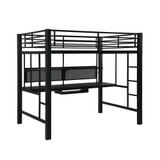 Avalon Full Workstation Loft Bed Black