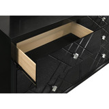 Penelope 6-drawer Dresser Black