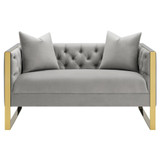 Eastbrook Tufted Back Loveseat Grey