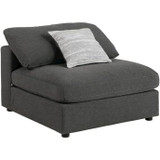 Serene 6-piece Upholstered Modular Sectional Charcoal