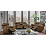 Damiano Upholstered Tufted Living Room Set Tri-Tone Brown
