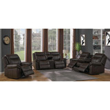 Sawyer Upholstered Tufted Living Room Set Cocoa Brown
