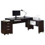 Skeena 3-piece Home Office Set Cappuccino