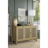 Zamora Rectangular 3-door Accent Cabinet Natural