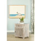 August 1-door Accent Cabinet White Washed