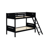 Littleton Twin Over Twin Bunk Bed Black