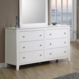 Selena 6-drawer Dresser Cream White