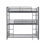 Maynard Metal Triple Twin Bunk Bed Gunmetal