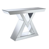 Cerecita Console Table with Triangle Base Clear Mirror