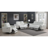 Largo 3-piece Upholstered Power Living Room Set White