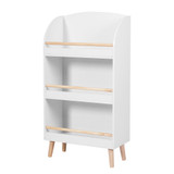 Children's Multi-Functional 3-Shelf Bookcase Toy Storage Bin, White