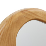 Organic Pine Wood Frame Oblong Wall Mirror