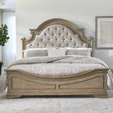 Magnolia Manor Queen Uph Bed, Dresser & Mirror, Night Stand