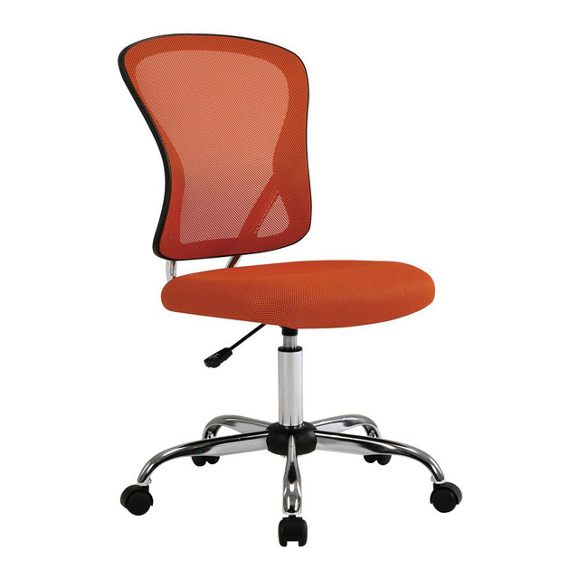 Gabriella Task Chair with Orange Mesh Seat and Back