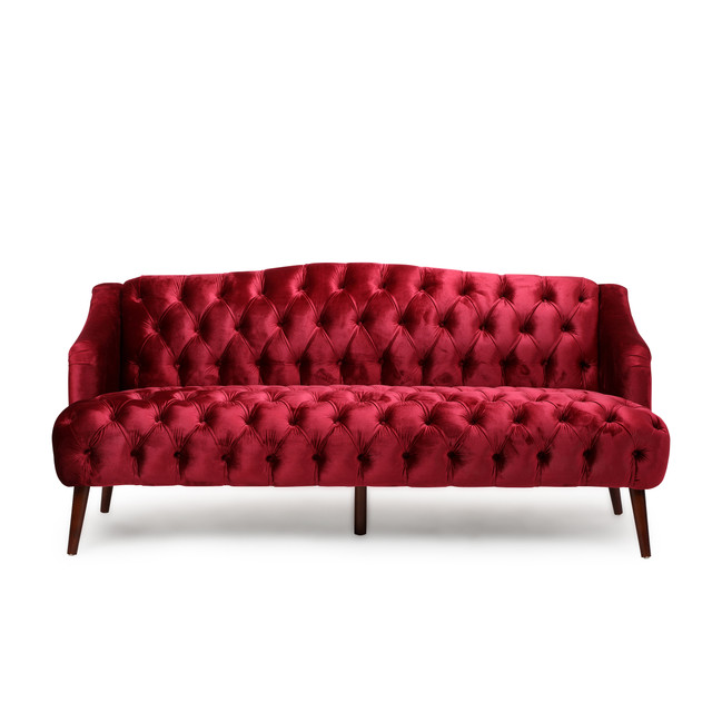Kayleigh Modern Glam Tufted 3 Seater Sofa