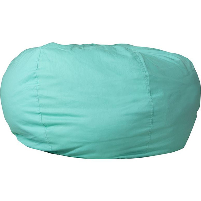 Oversized Solid Mint Green Bean Bag Chair for Kids and Adults