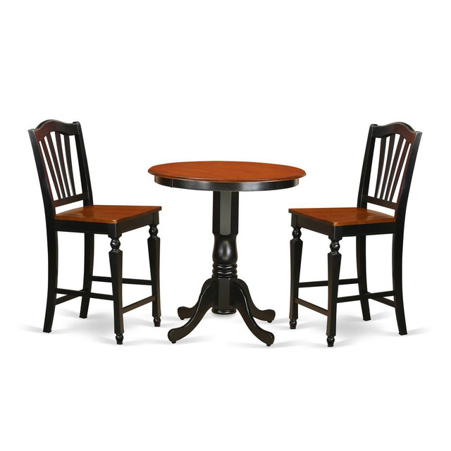 3  Pc  Dining  counter  height  set  -  high  top  Table  and  2  counter  height  stool.