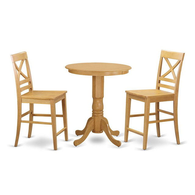 3  Pc  counter  height  pub  set  -  high  Table  and  2  Kitchen  Chairs.